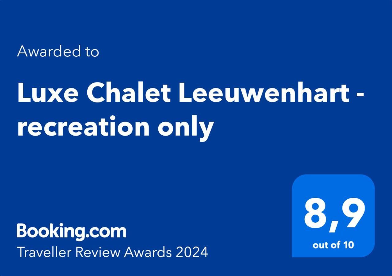 הונדרלו Luxe Chalet Leeuwenhart - Recreation Only מראה חיצוני תמונה